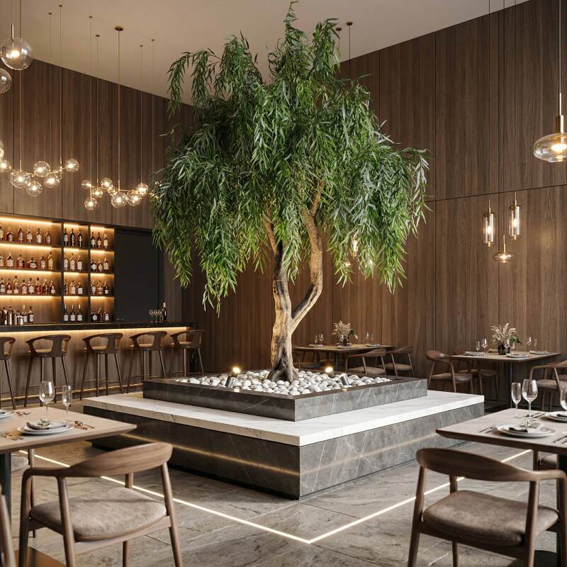 Hochwertige künstliche Trauerweide, Höhe 300 cm  - Lifestyle