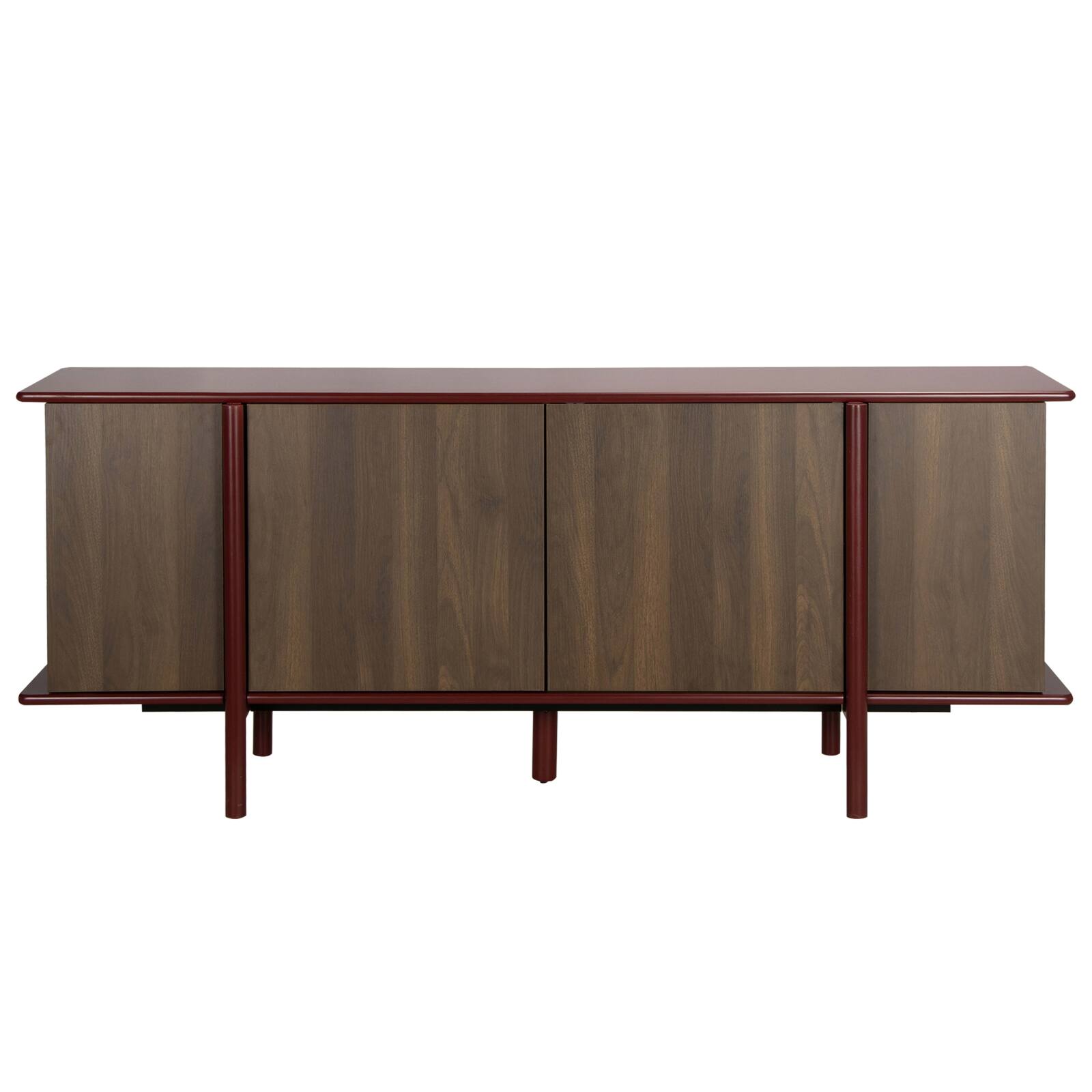 Sideboard in Holzoptik, 4 Türen, 180 cm