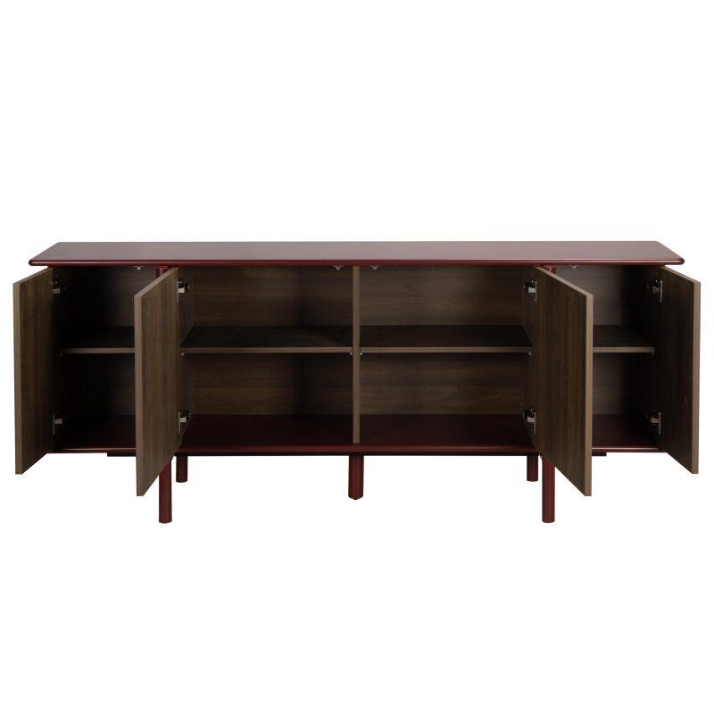 Sideboard in Holzoptik, 4 Türen, 180 cm (5/7)