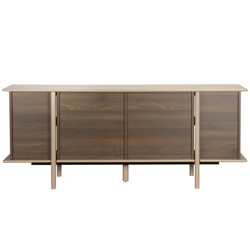 Sideboard in Holzoptik, 4 Türen, 180 cm (6/7)