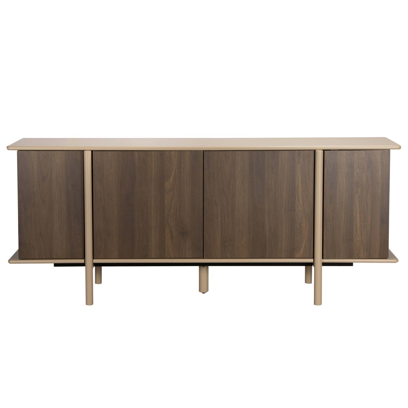 Sideboard in Holzoptik, 4 Türen, 180 cm