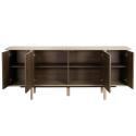 Sideboard in Holzoptik, 4 Türen, 180 cm