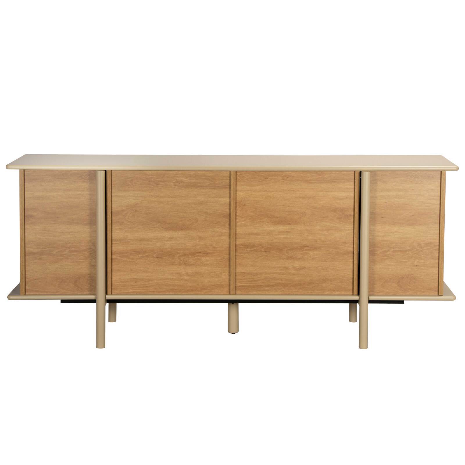 Sideboard in Holzoptik, 4 Türen, 180 cm