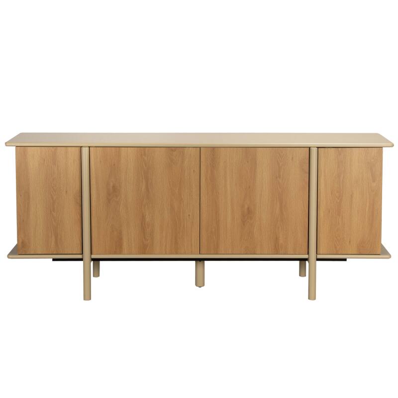 Sideboard in Holzoptik, 4 Türen, 180 cm (4/7)
