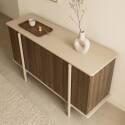 Sideboard in Holzoptik, 4 Türen, 180 cm