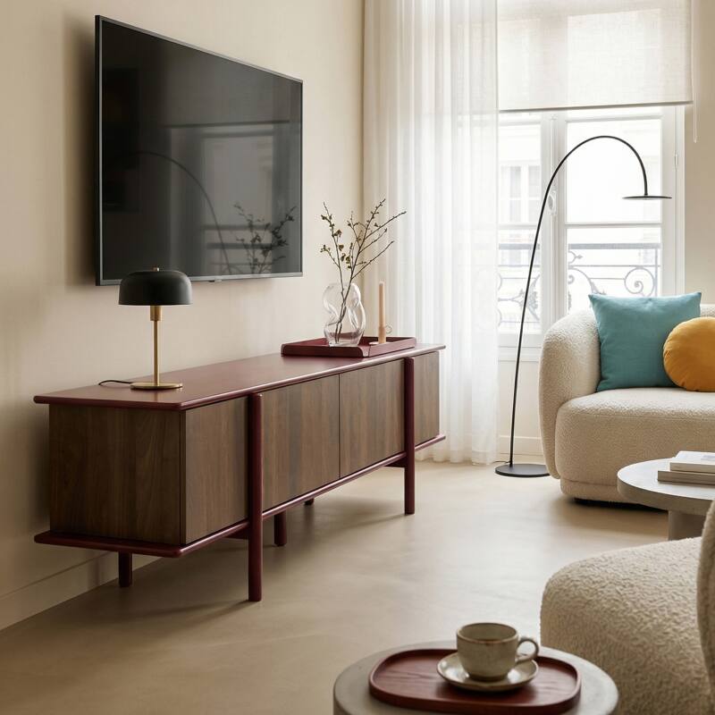 Lowboard in Holzoptik, 180 cm