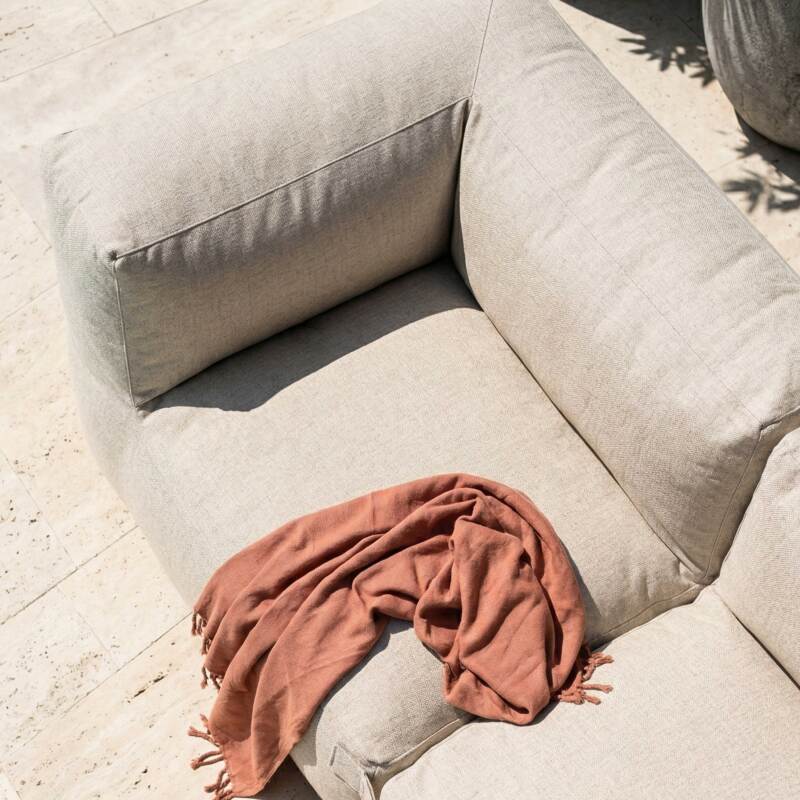 Modulare Gartenmöbel für 2 Personen bestehend aus 2 Ecksesseln (2/7)