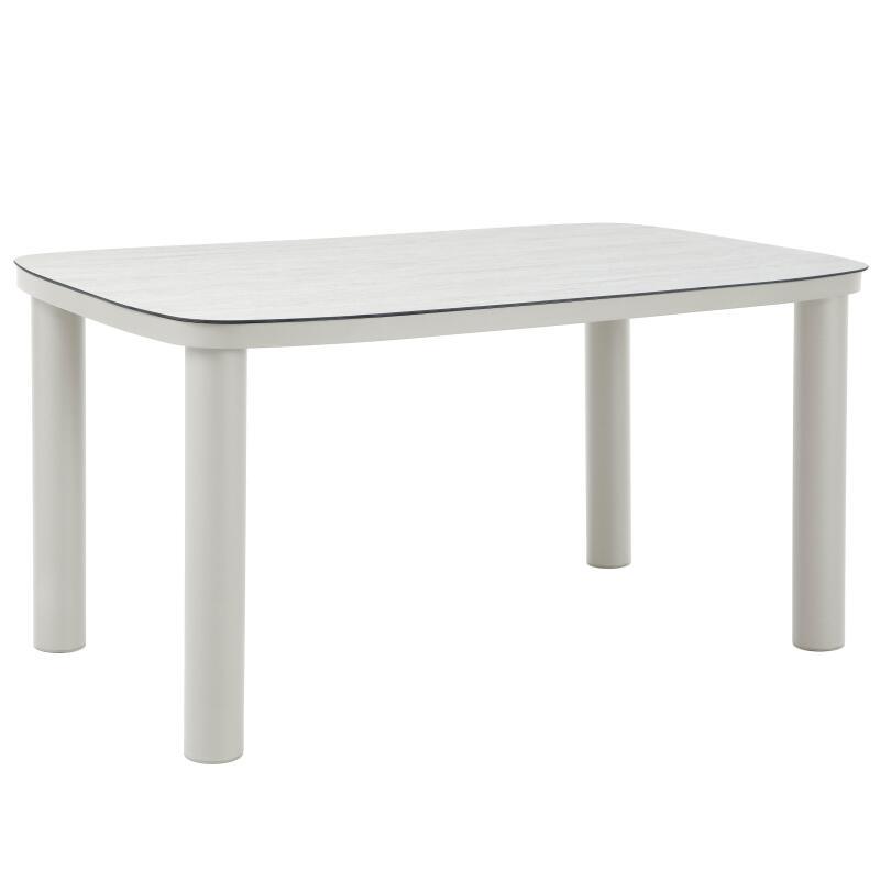 Gartentisch Aluminiumgestell, 6 Personen, 150x90 cm, und 6 Stühle aus Textilene (5/7)