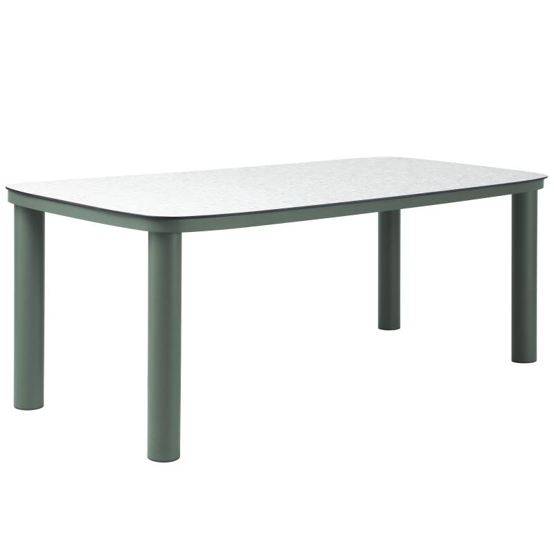 Gartentisch Aluminiumgestell, 8 Personen, 213x90 cm, und 8 Stühle aus Textilene (5/7)