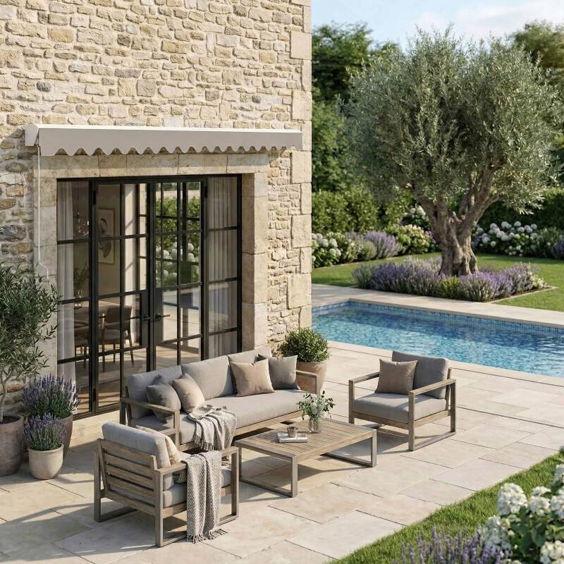 Manuelle Markise mit Halbkassette 3x2,50 m (2/7)