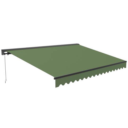 Manuelle Markise mit Halbkassette 2,50x2 m | Oviala