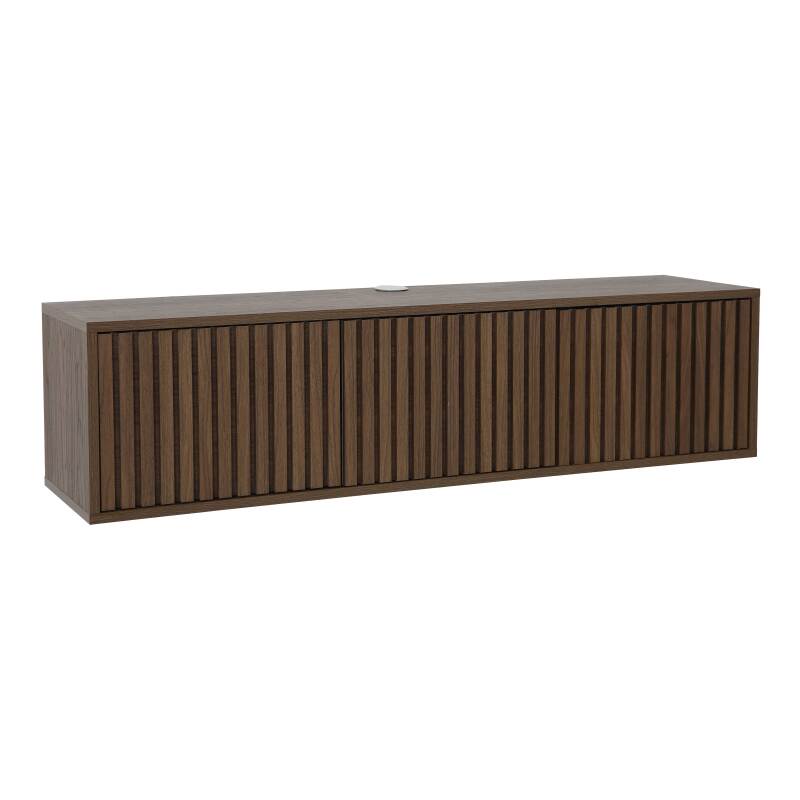 Hängendes Lowboard aus heller Holzoptik, 120 cm, skandinavischer Stil