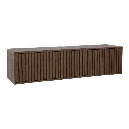 Hängendes Lowboard aus heller Holzoptik, 120 cm, skandinavischer Stil | Oviala