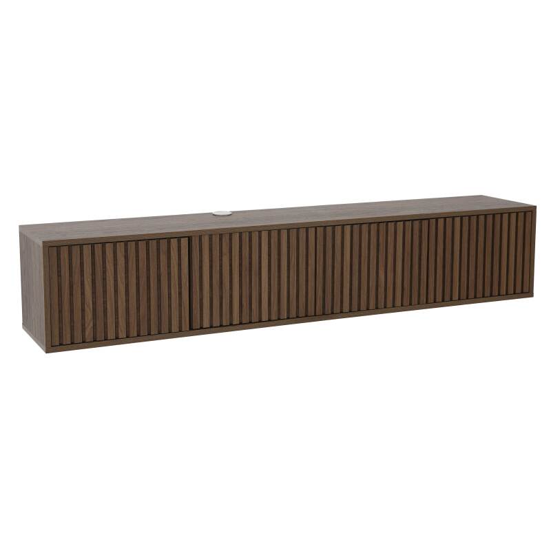 Hängendes Lowboard aus heller Holzoptik, 160 cm, skandinavischer Stil