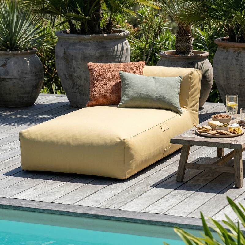 Chaiselongue für modulare Gartenmöbel