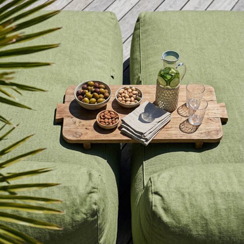 Modulare Gartenmöbel für 2 Personen bestehend aus 2 Chaiselongues (4/6)
