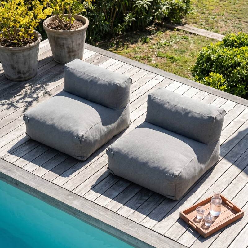 Modulare Gartenmöbel für 2 Personen bestehend aus 2 Stühlen (4/7)