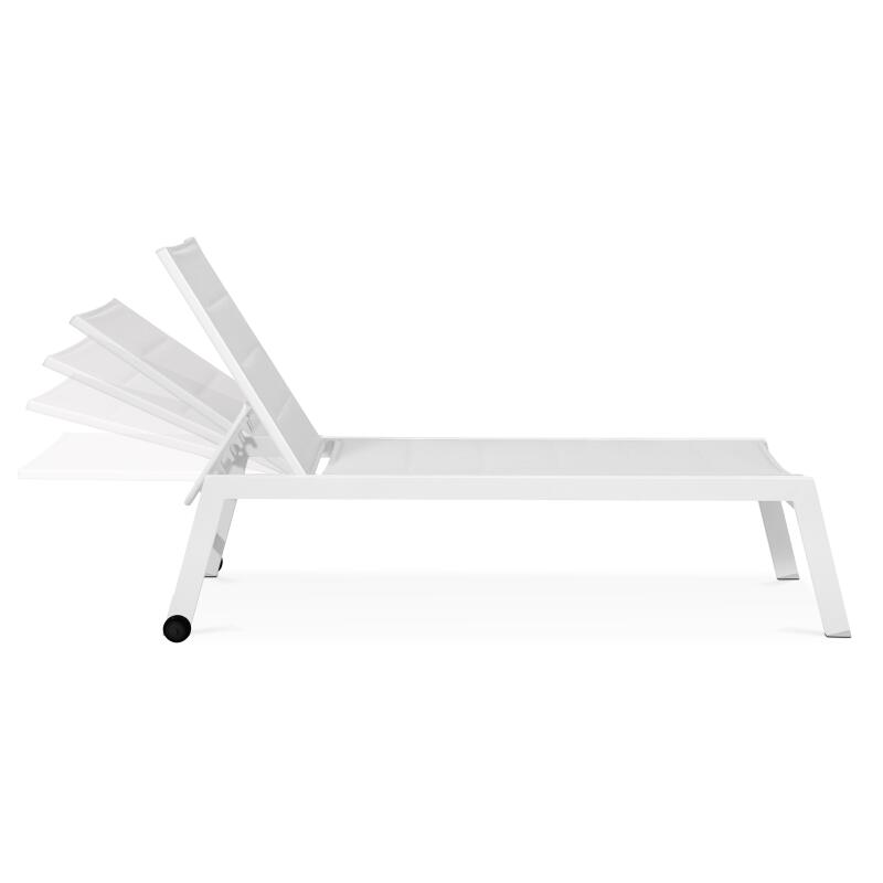 Set aus 2 Sonnenliegestühlen mit Rädern, 5-fach verstellbar  (3/6)