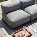 Modulare Gartenmöbel für 2 Personen bestehend aus 2 Stühlen