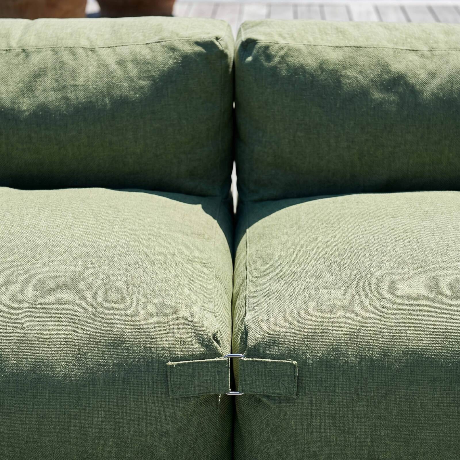 Modulare Gartenmöbel für 2 Personen bestehend aus 2 Stühlen