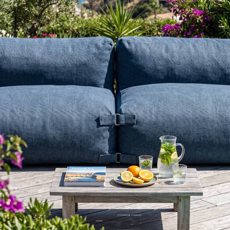 Modulare Gartenmöbel für 2 Personen bestehend aus 2 Stühlen (2/7)
