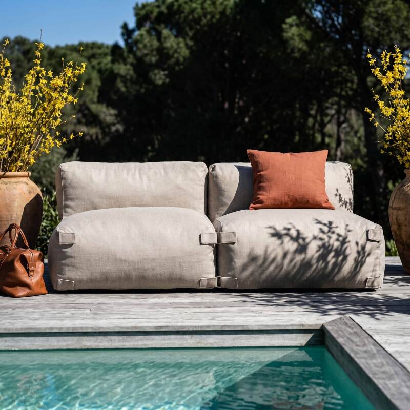 Modulare Gartenmöbel für 2 Personen bestehend aus 2 Stühlen (2/11)