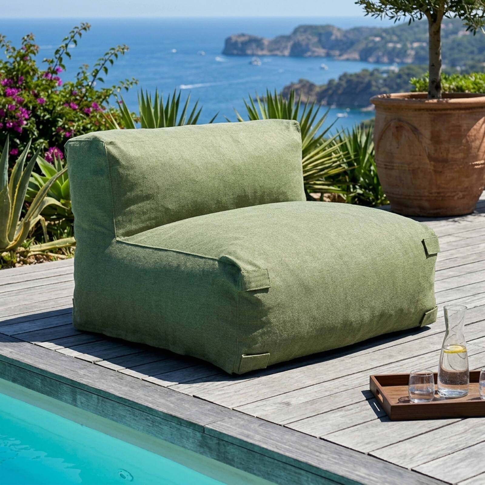Sessel für modulare Outdoor-Sofa