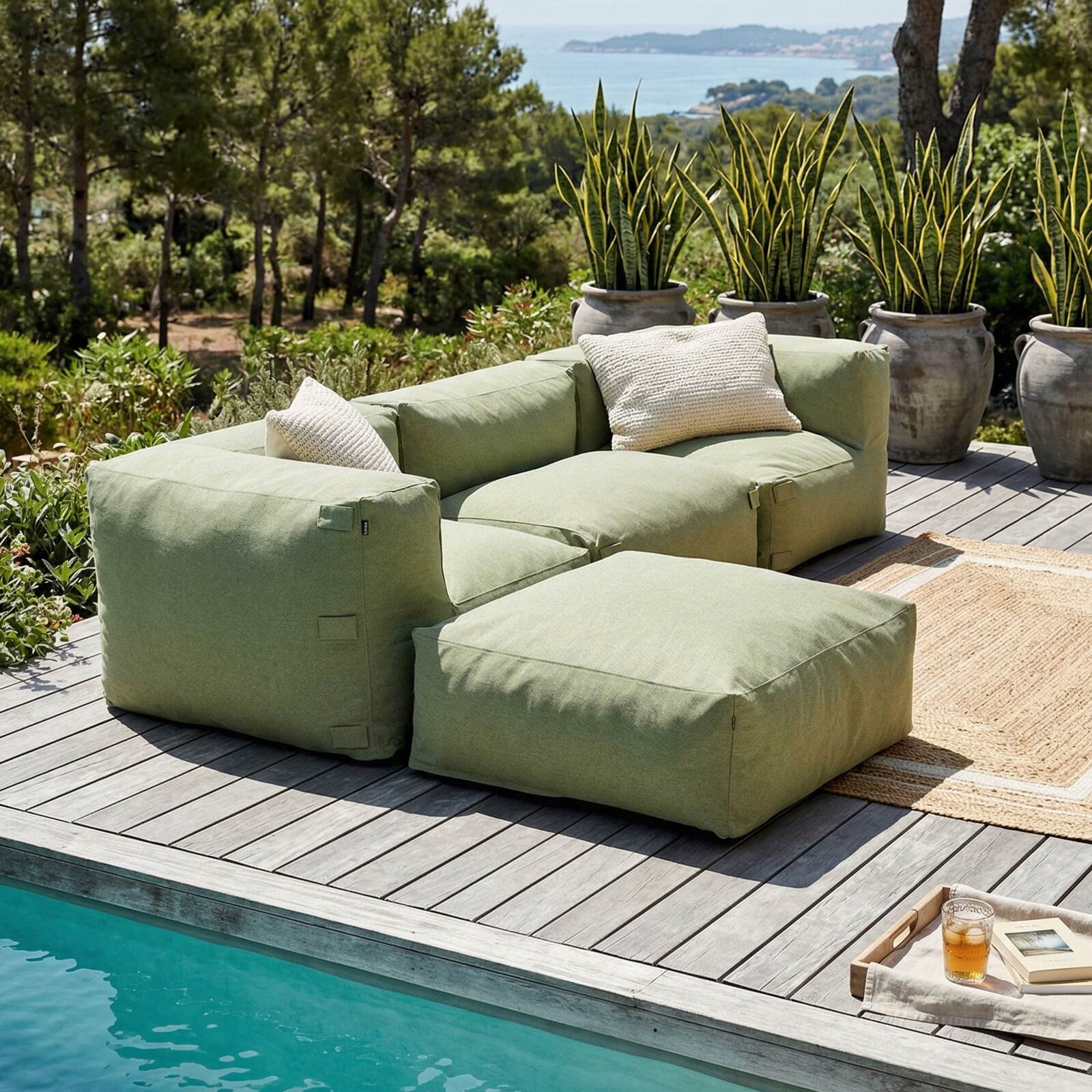 Sessel für modulare Outdoor-Sofa