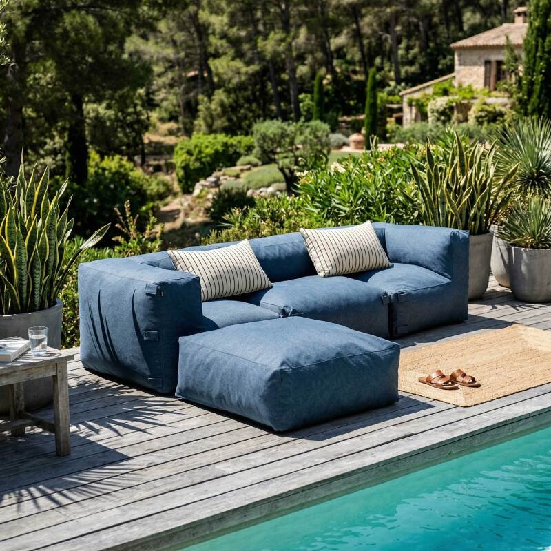 Sessel für modulare Outdoor-Sofa (6/7)