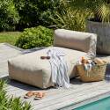 Chaiselongue für modulare Gartenmöbel