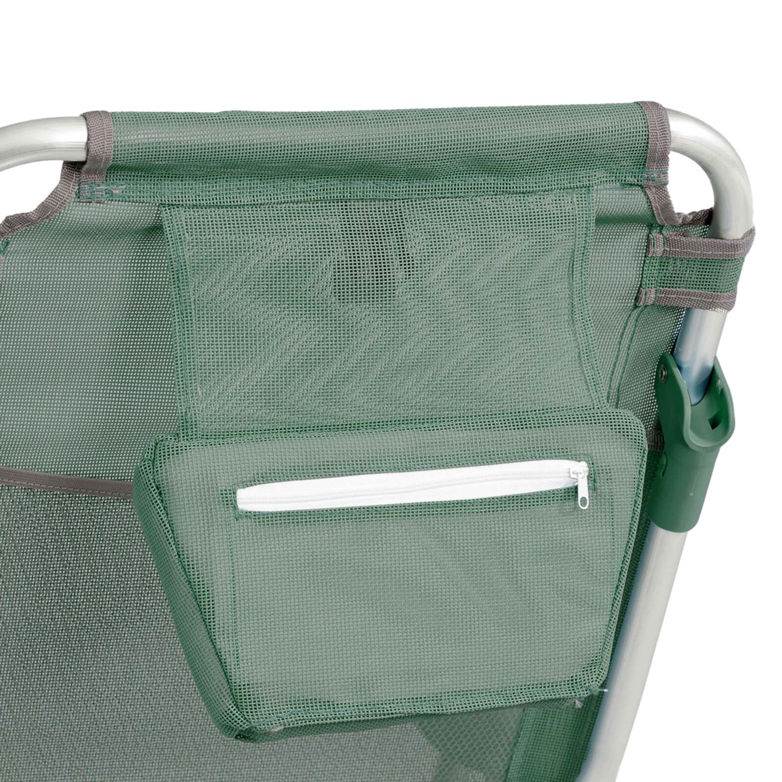 Set aus 2 klappbaren Strandstühlen, 4-fach verstellbar