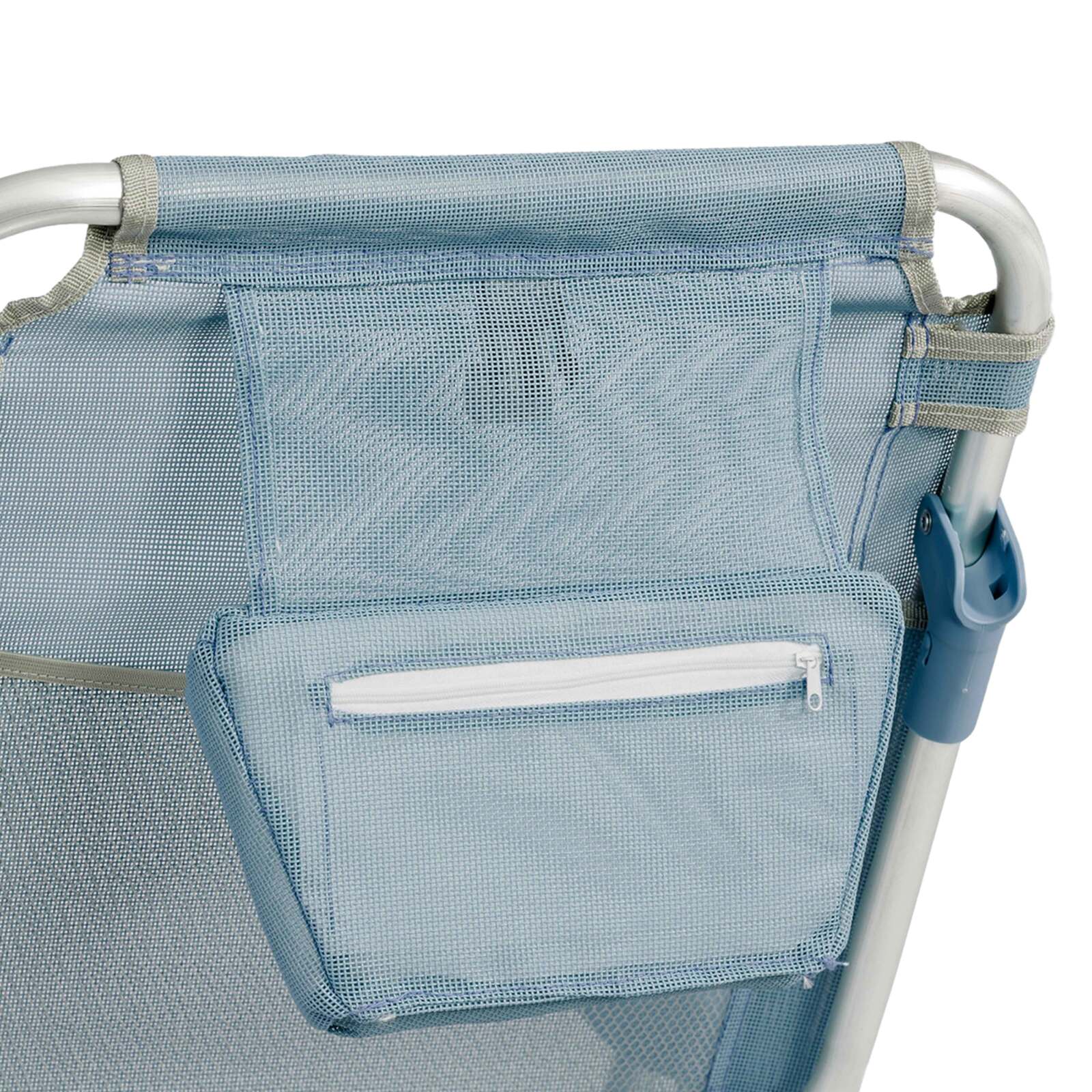 Set aus 2 klappbaren Strandstühlen, 4-fach verstellbar