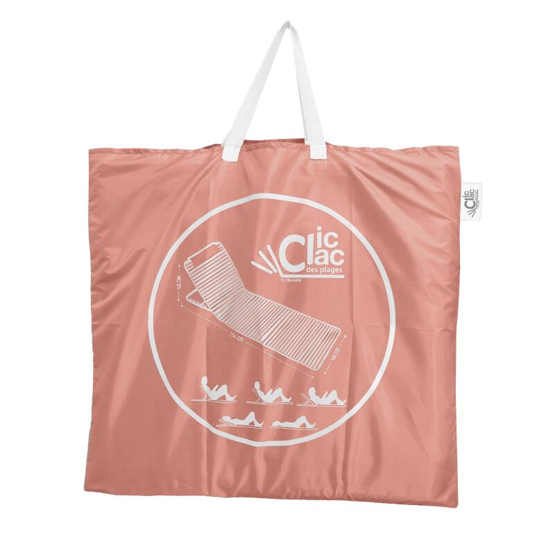 2er-Set faltbare Strandliegen, rot und grau gestreift (6/7)