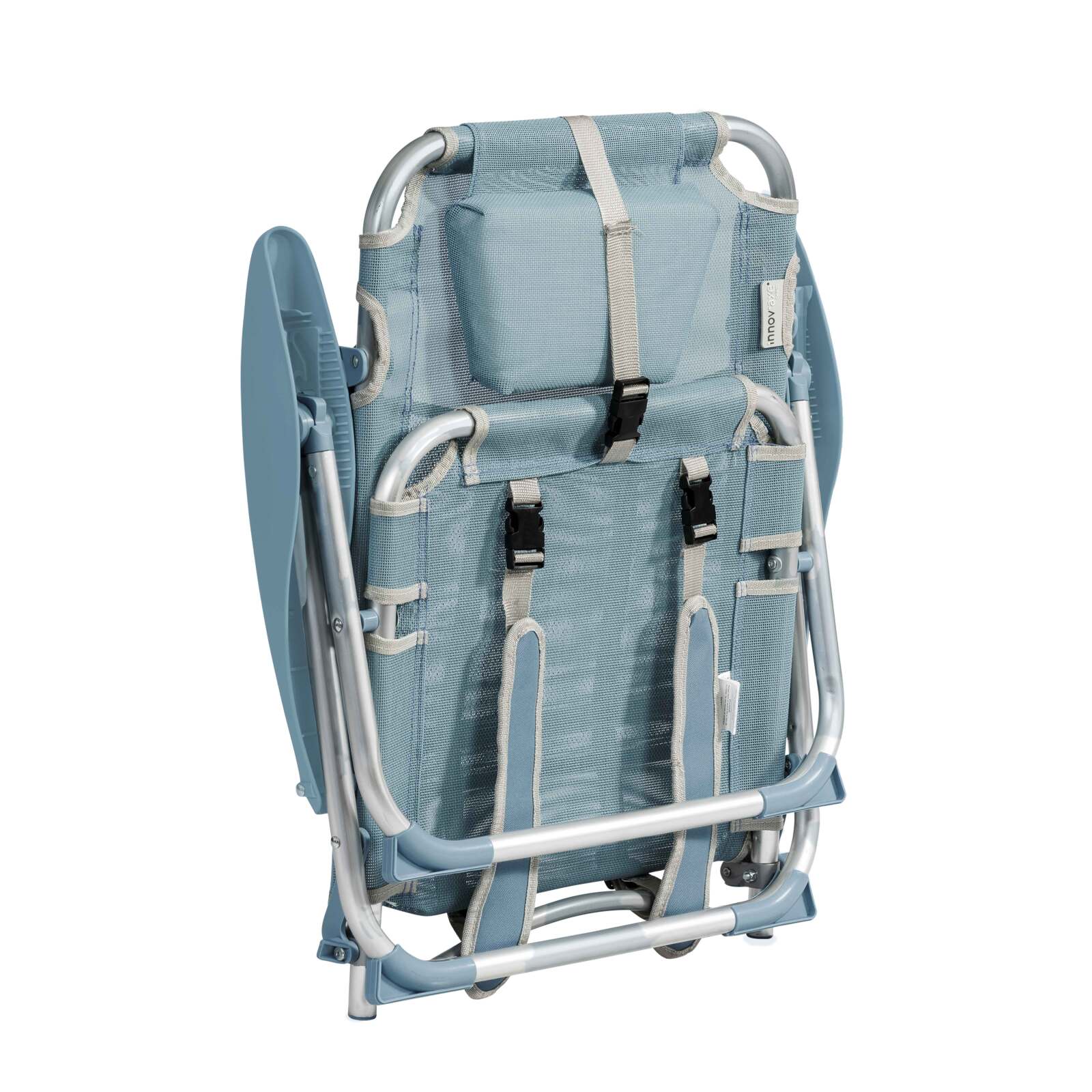 Set aus 2 klappbaren Strandstühlen, 4-fach verstellbar