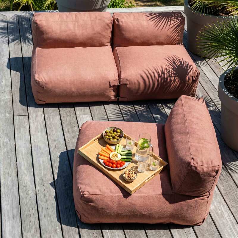 Modulare Gartenmöbel für 3 Personen bestehend aus 3 Stühlen (4/7)