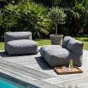 Modulare Gartenmöbel für 3 Personen bestehend aus 3 Stühlen