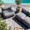 Modulare Gartenmöbel für 3 Personen bestehend aus 3 Stühlen