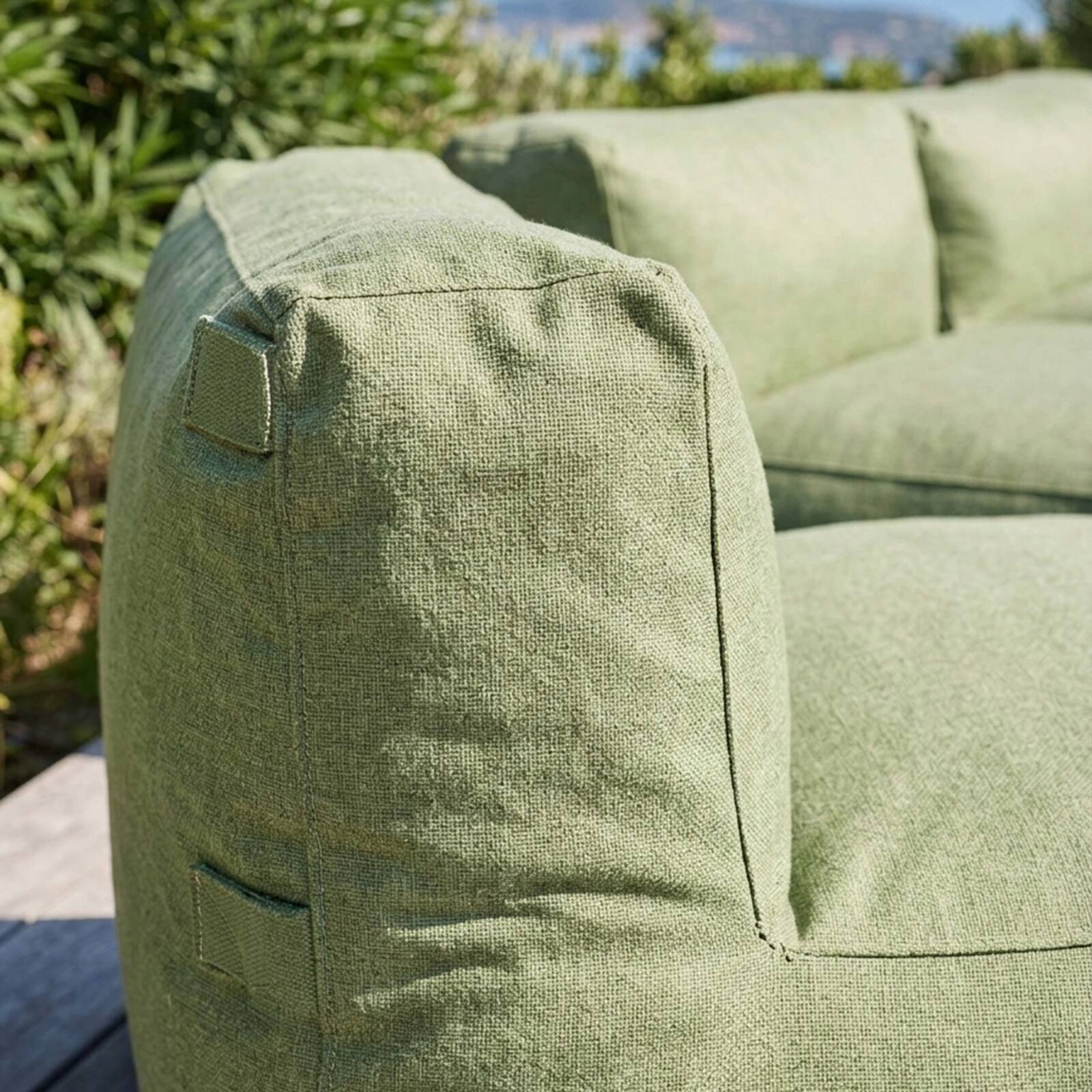 Modulare Gartenmöbel für 3 Personen bestehend aus 3 Stühlen