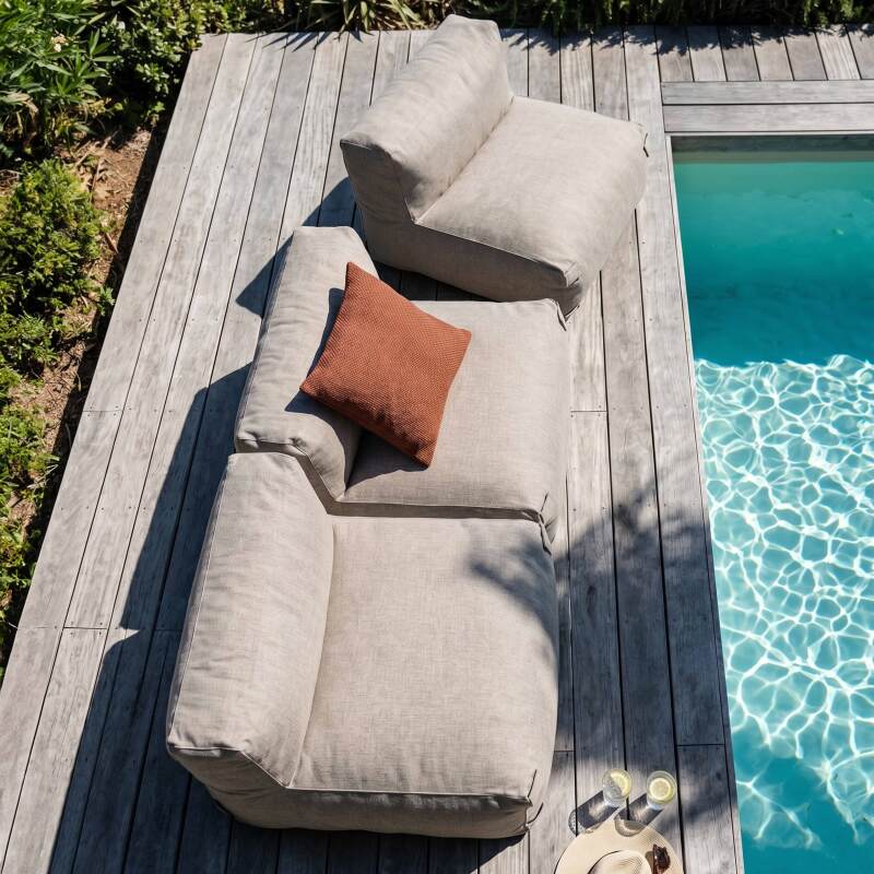 Modulare Gartenmöbel für 3 Personen bestehend aus 3 Stühlen (4/7)