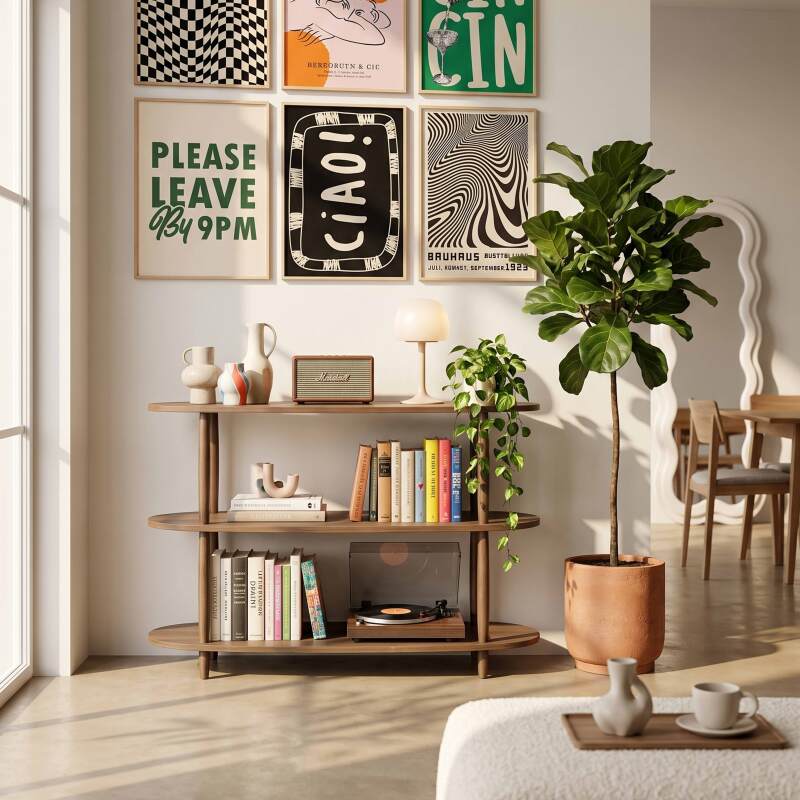 Hohes Regal in Holzoptik, 120x145 cm (7/8)