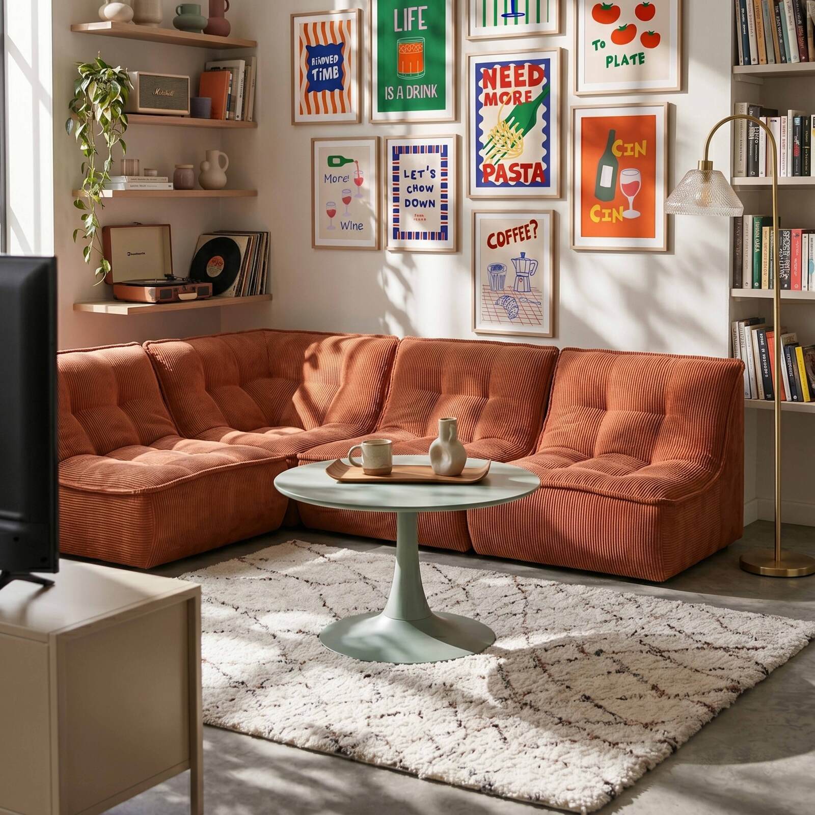 Couchtisch rund, Ø70 cm