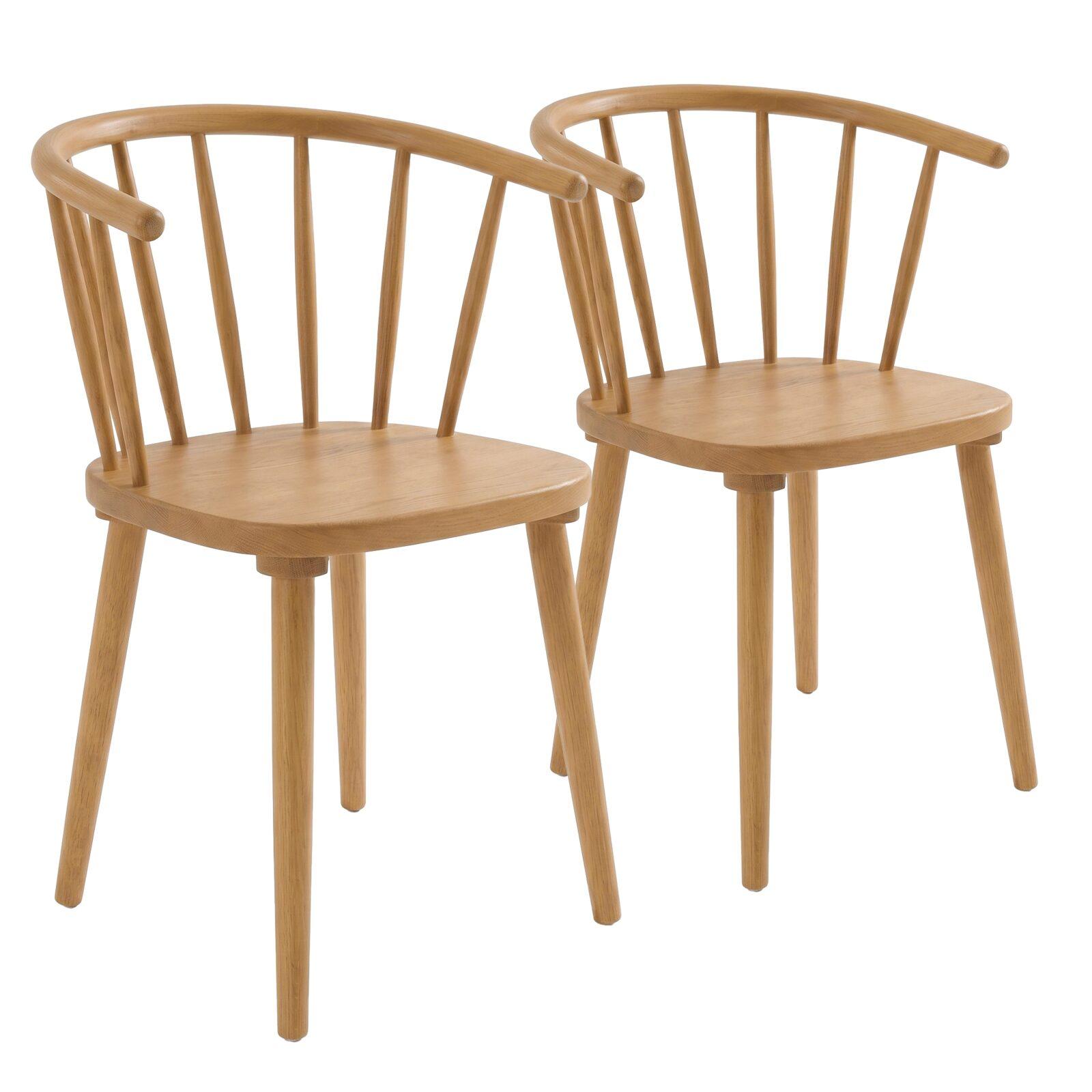 Stühle aus Ulmenholz durchbrochener - 2er-Set