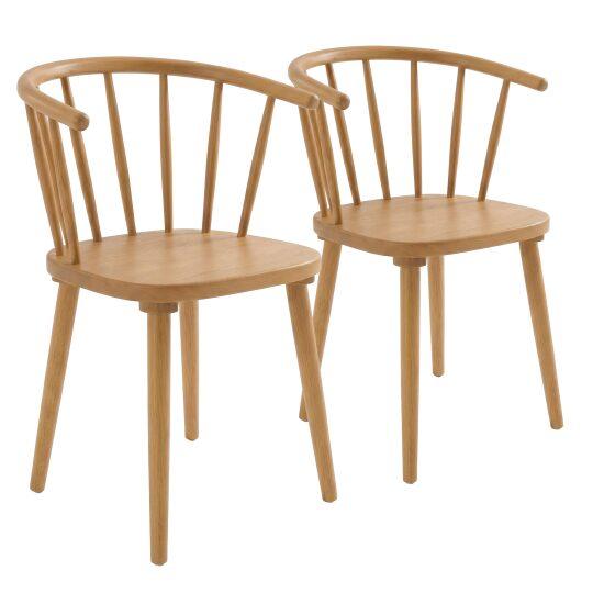 Stühle aus Ulmenholz durchbrochener - 2er-Set | Oviala