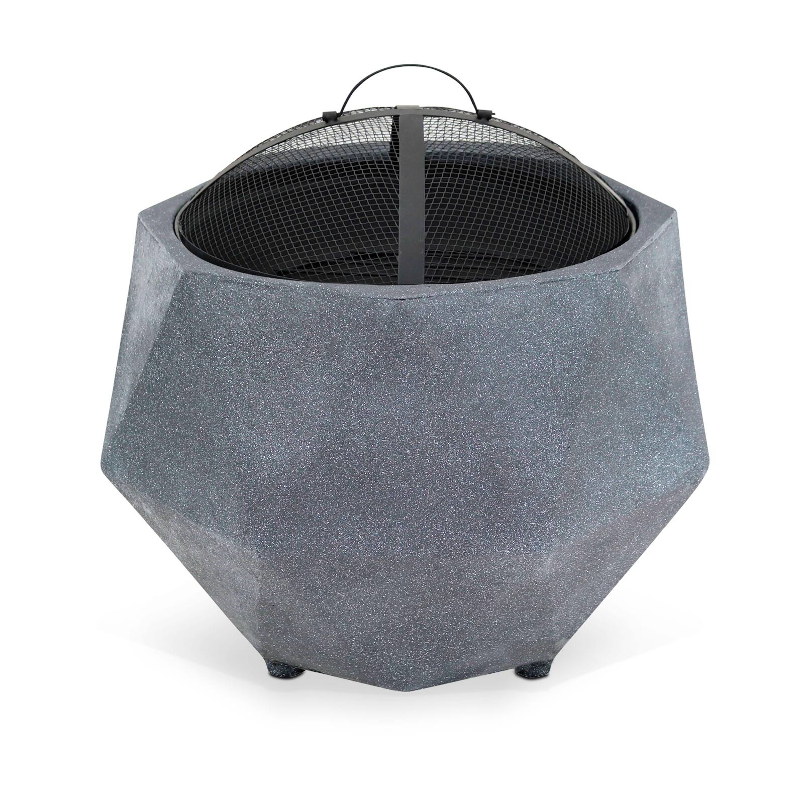 Runder Grill aus Kunststein (Ø64,5 x 48,5 cm)