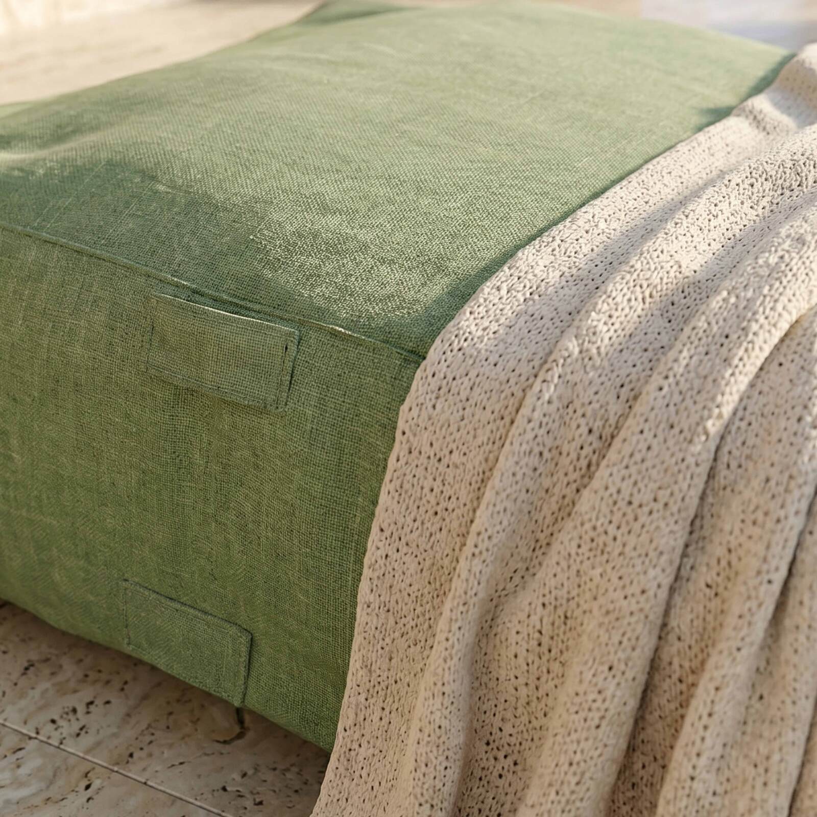 Modulare Gartenmöbel für 2 Personen bestehend aus 1 Sessel und 1 Chaiselongue