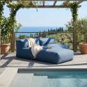Modulare Gartenmöbel für 2 Personen bestehend aus 1 Sessel und 1 Chaiselongue - Lifestyle