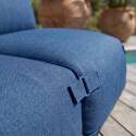 Modulare Gartenmöbel für 3 Personen bestehend aus 2 Sesseln und 1 Chaiselongue