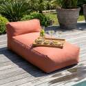 Modulare Gartenmöbel für 3 Personen bestehend aus 2 Sesseln und 1 Chaiselongue