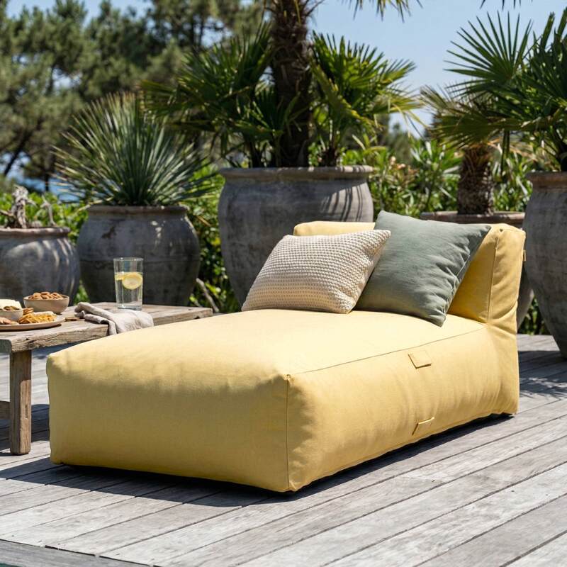 Modulare Gartenmöbel für 2 Personen bestehend aus 1 Sessel und 1 Chaiselongue (2/7)