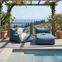 Modulare Gartenmöbel für 2 Personen bestehend aus 1 Sessel und 1 Chaiselongue